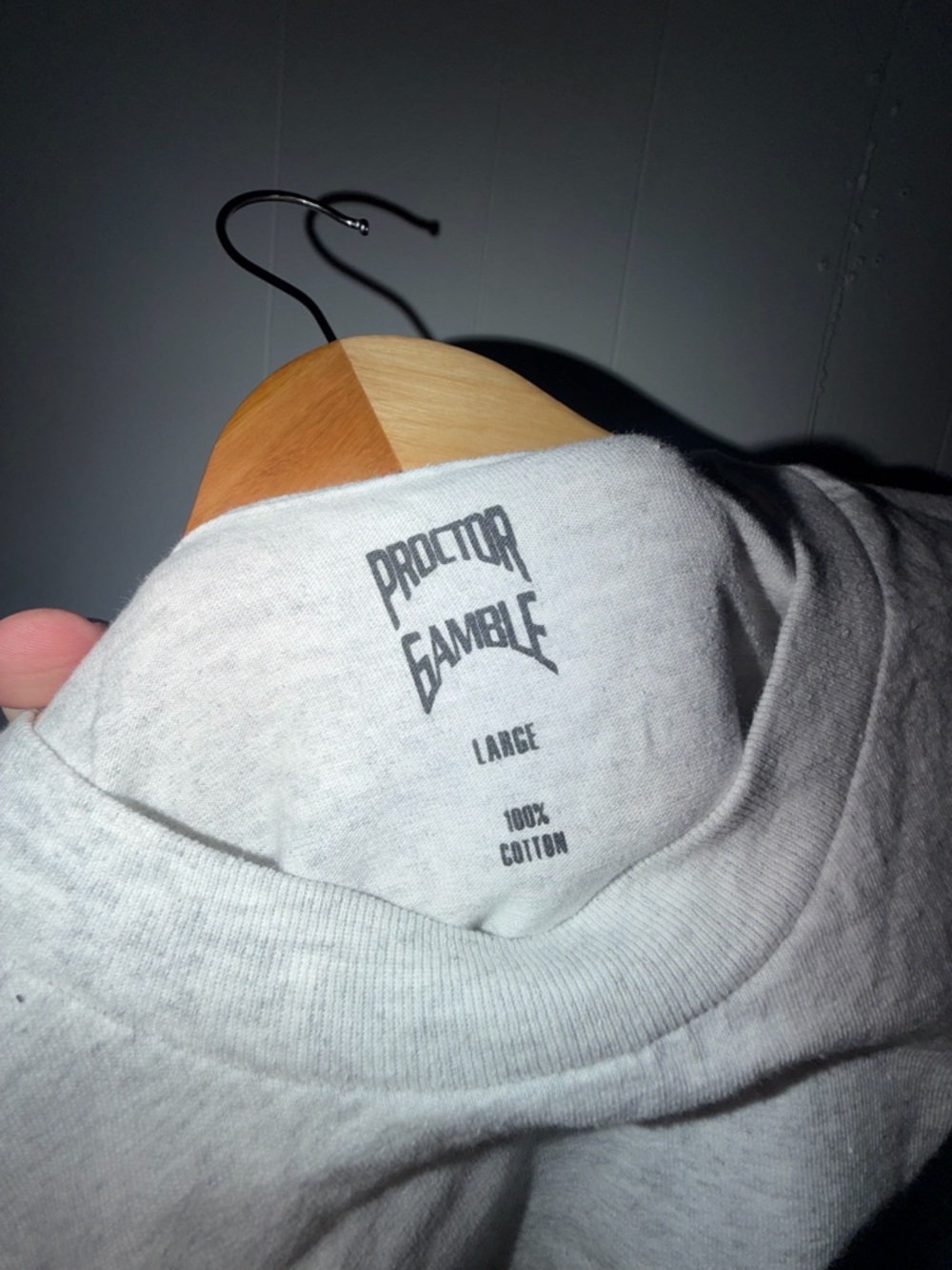 Proctor Gamble Light Gray Cotton Tee - Large